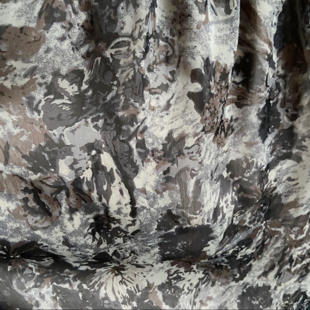 MM Couture dress gray beige one shoulder ruffle - Picture 2 of 7